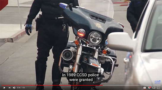 Screenshot of captions on a CCSD video